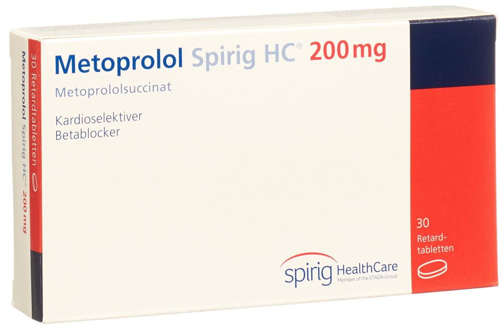 METOPROLOL Spirig HC cpr pell ret 200 mg 30 pce
