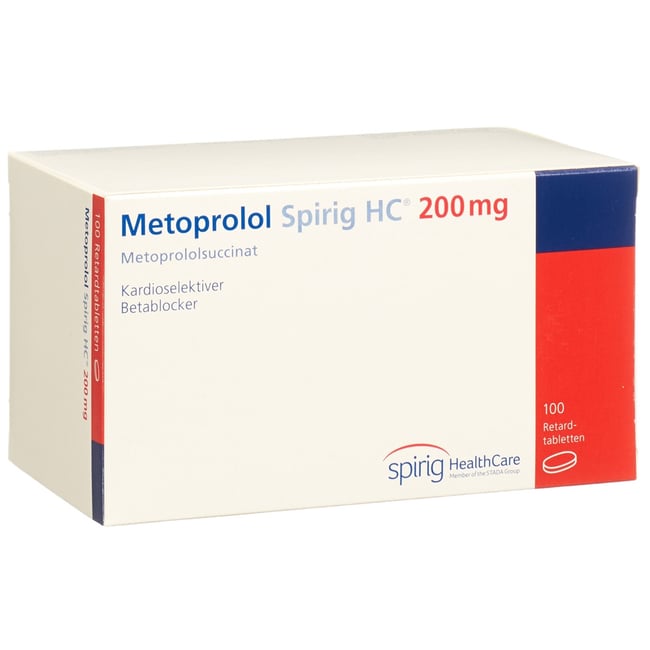 Metoprolol Spirig HC 200, Retardtabletten