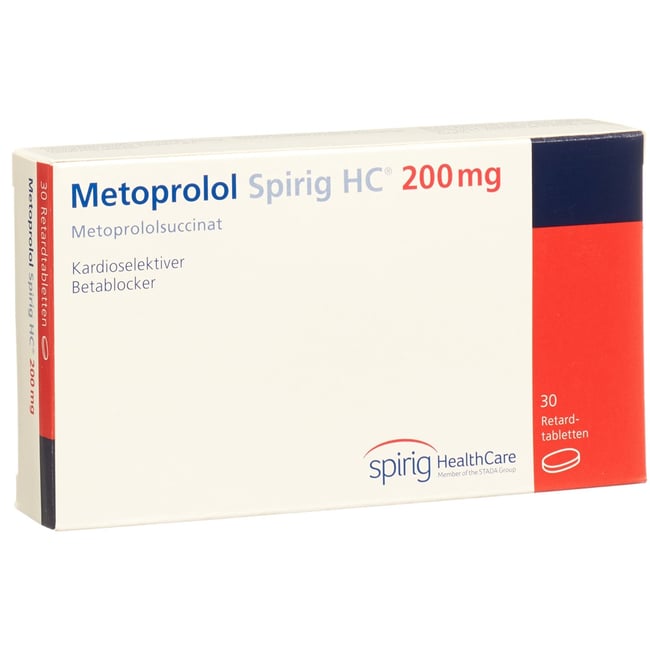 Metoprolol Spirig HC 200, Retardtabletten