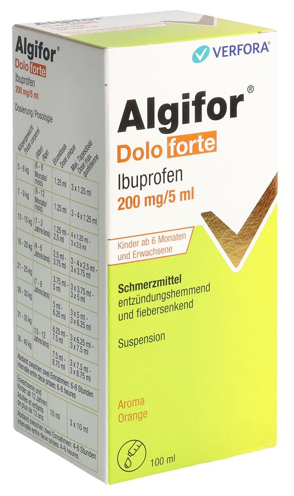 ALGIFOR Dolo forte susp 200 mg/5ml 100 ml