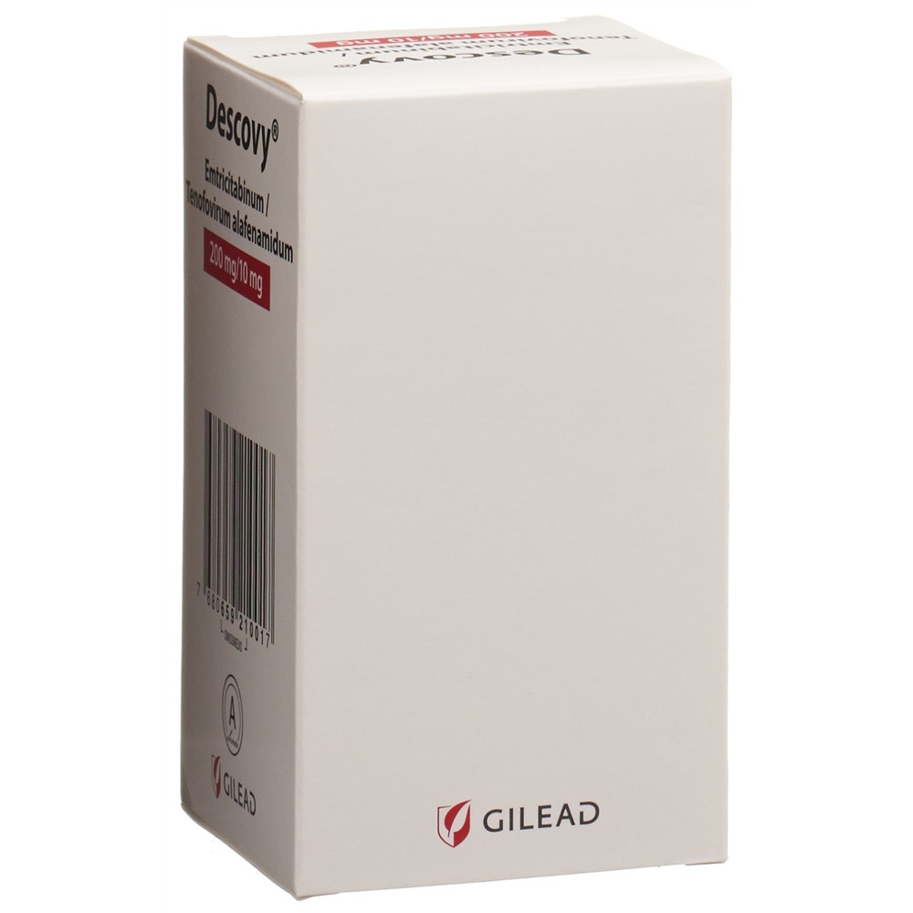 DESCOVY cpr pell 200/10 mg bte 30 pce
