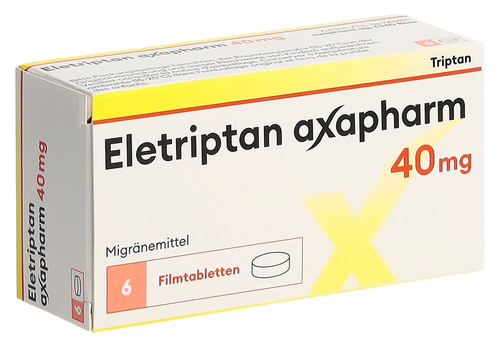 ELETRIPTAN Axapharm cpr pell 40 mg 6 pce
