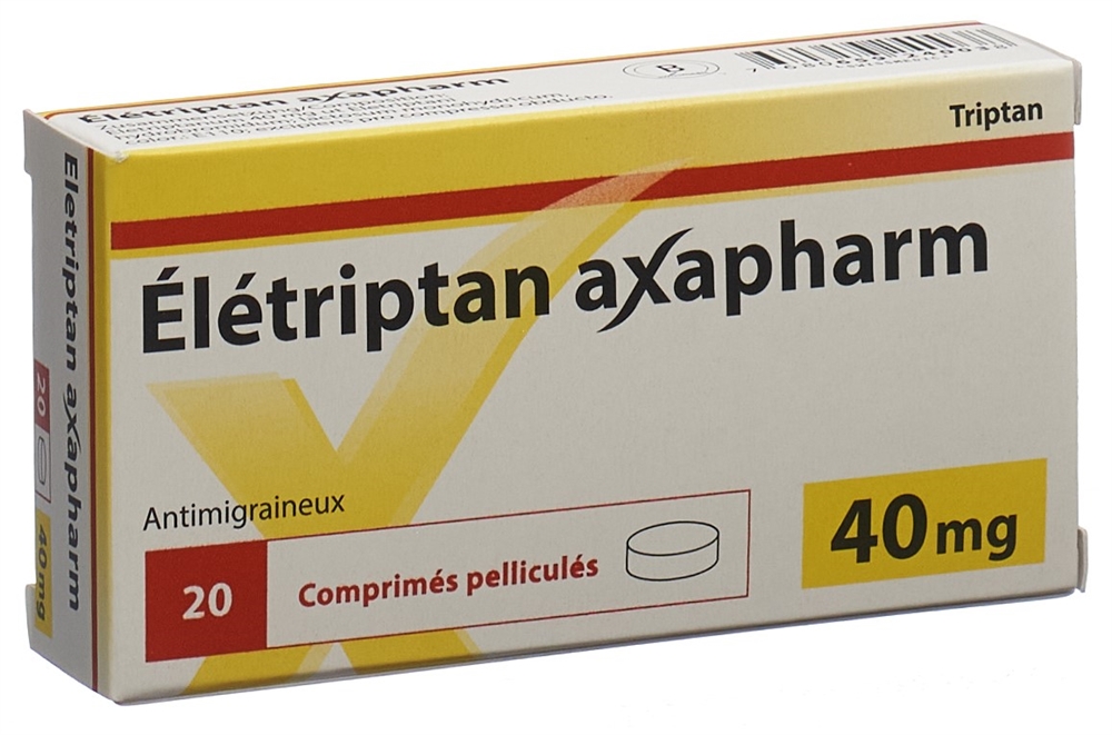ELETRIPTAN Axapharm cpr pell 40 mg 20 pce