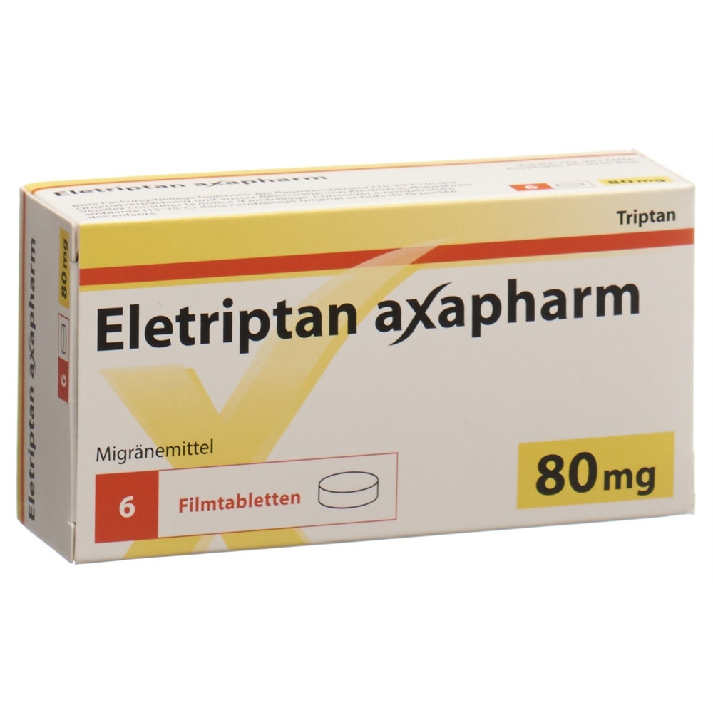 ELETRIPTAN Axapharm cpr pell 80 mg 6 pce