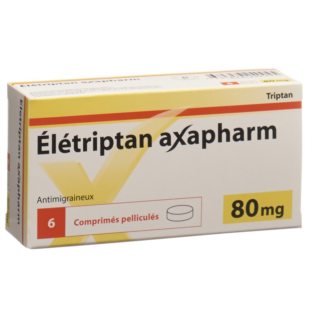 ELETRIPTAN Axapharm cpr pell 80 mg 6 pce