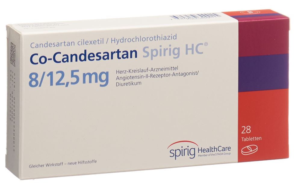 CO-CANDESARTAN Spirig HC cpr 8/12.5mg 28 pce