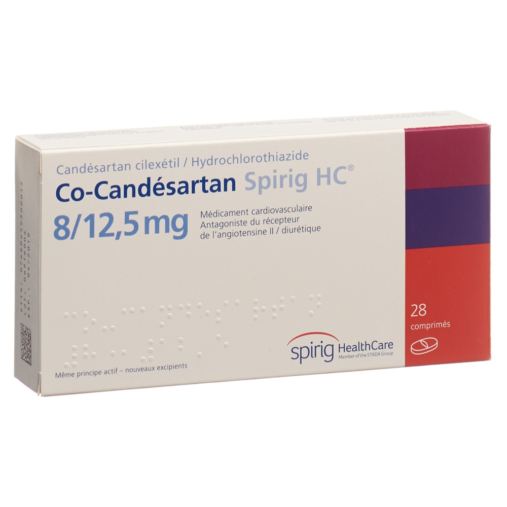 CO-CANDESARTAN Spirig HC cpr 8/12.5mg 28 pce