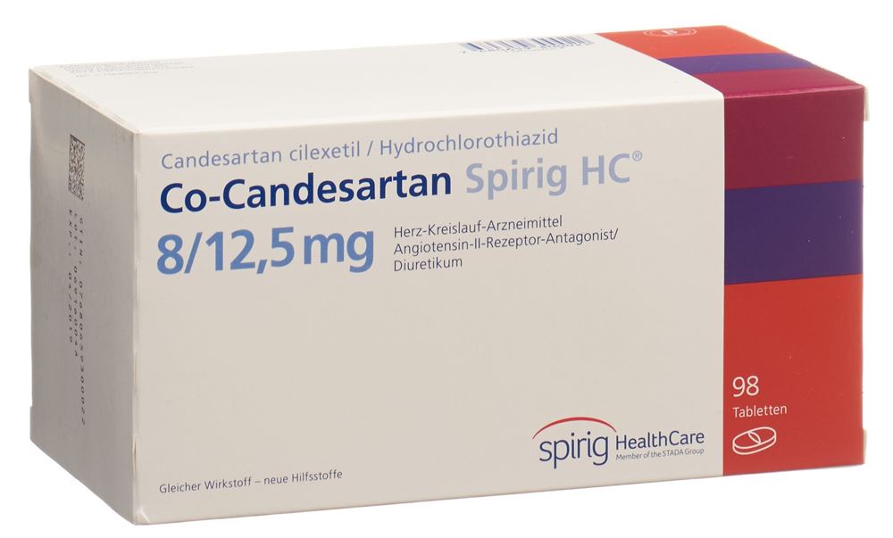 CO-CANDESARTAN Spirig HC cpr 8/12.5mg 98 pce