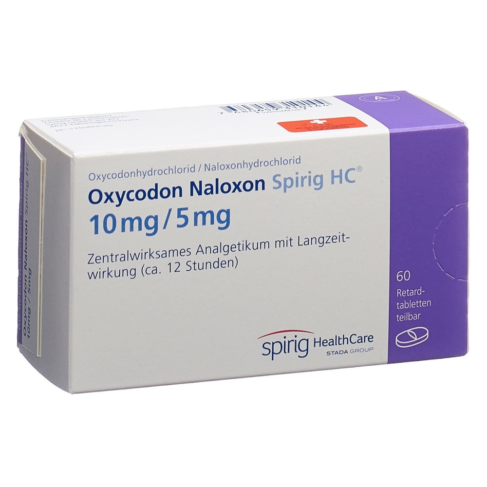 OXYCODON NALOXON Spirig HC cpr ret 10/5mg 60 pce