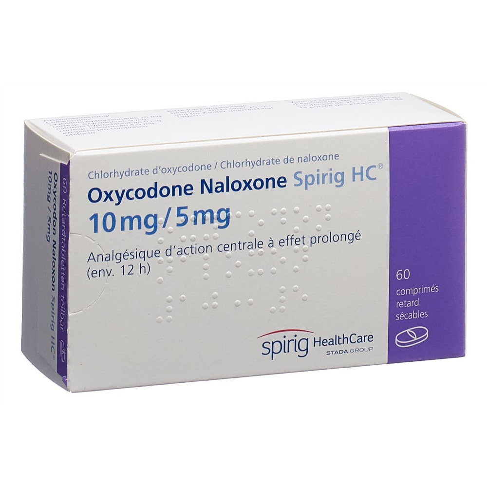 OXYCODON NALOXON Spirig HC cpr ret 10/5mg 60 pce