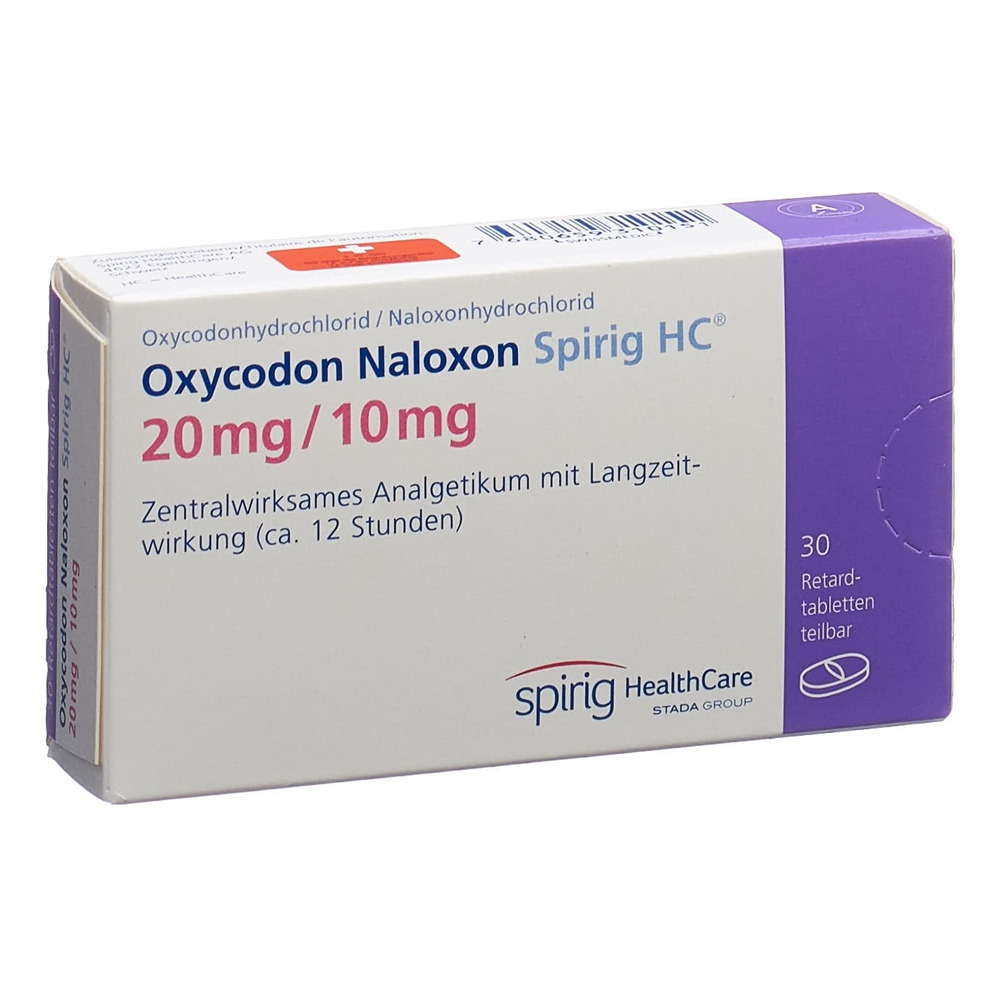 OXYCODON NALOXON Spirig HC cpr ret 20/10mg 30 pce