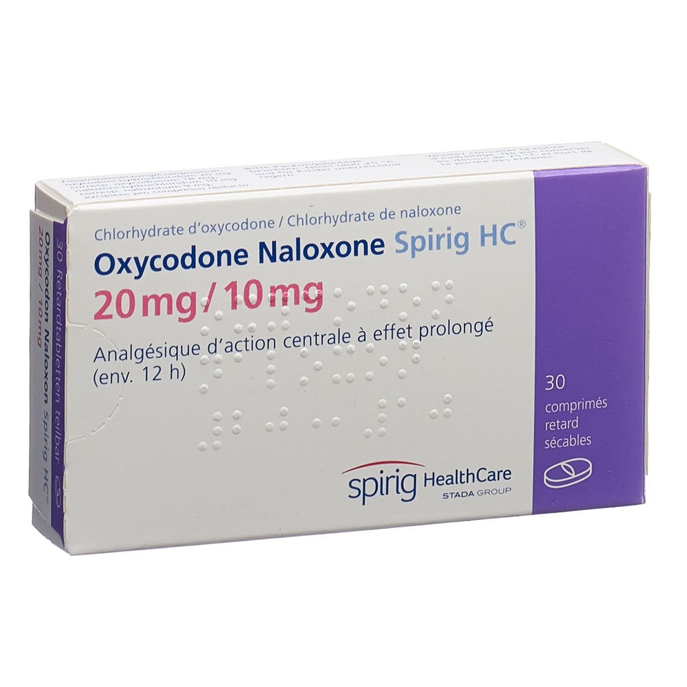 OXYCODON NALOXON Spirig HC cpr ret 20/10mg 30 pce
