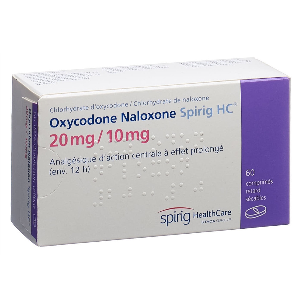 OXYCODON NALOXON Spirig HC cpr ret 20/10mg 60 pce