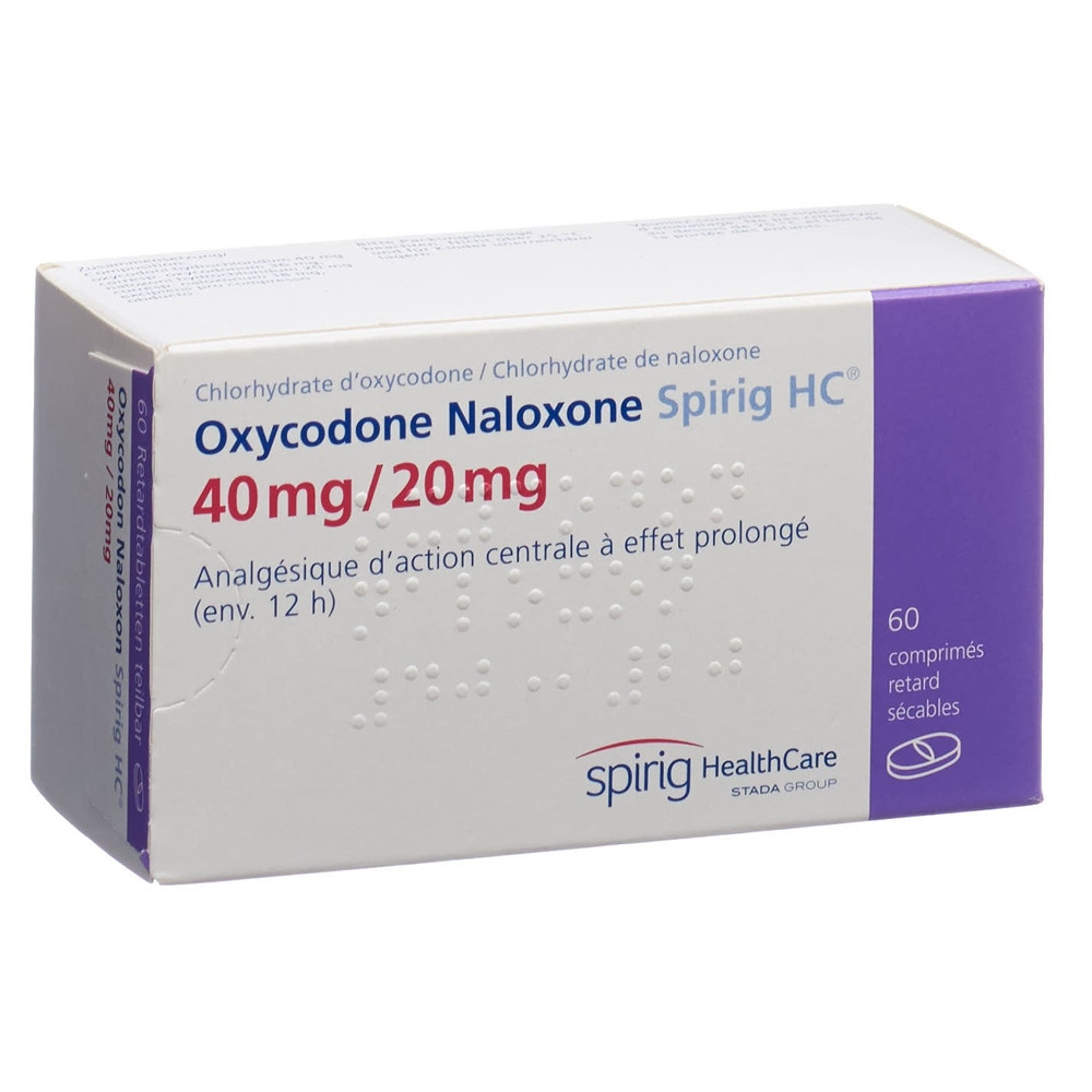 OXYCODON NALOXON Spirig HC cpr ret 40/20mg 60 pce