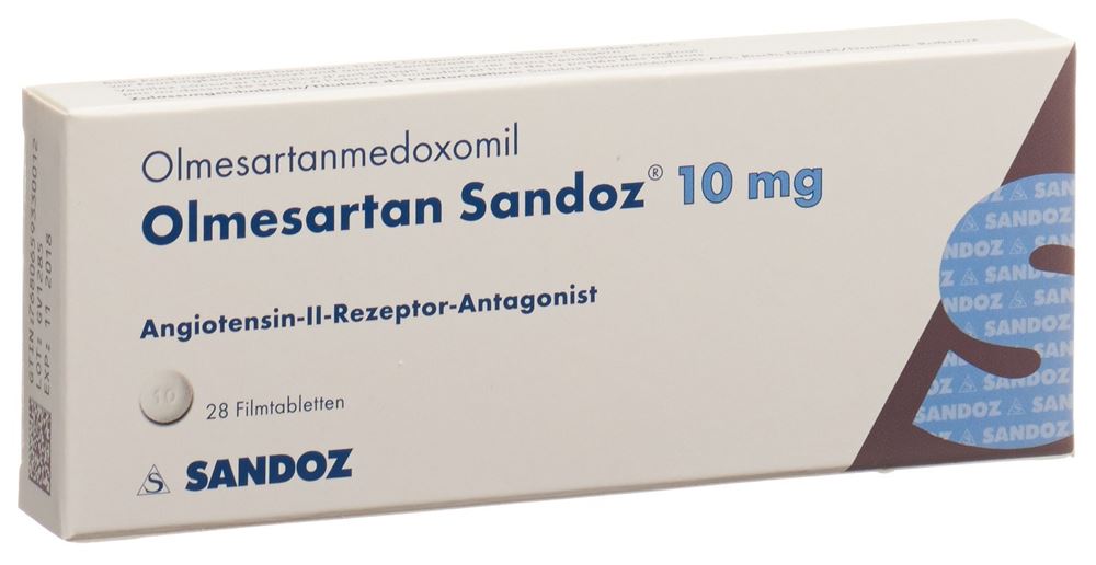 OLMESARTAN Sandoz cpr pell 10 mg 28 pce