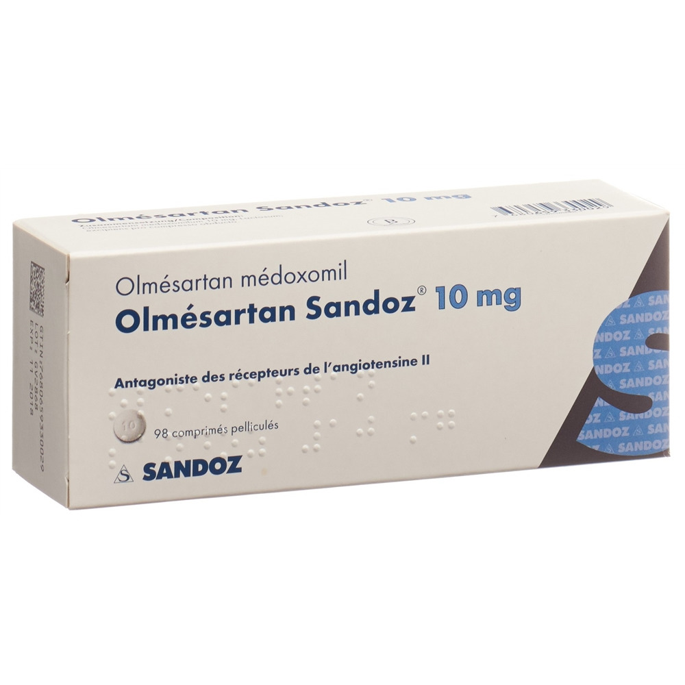 OLMESARTAN Sandoz cpr pell 10 mg 98 pce
