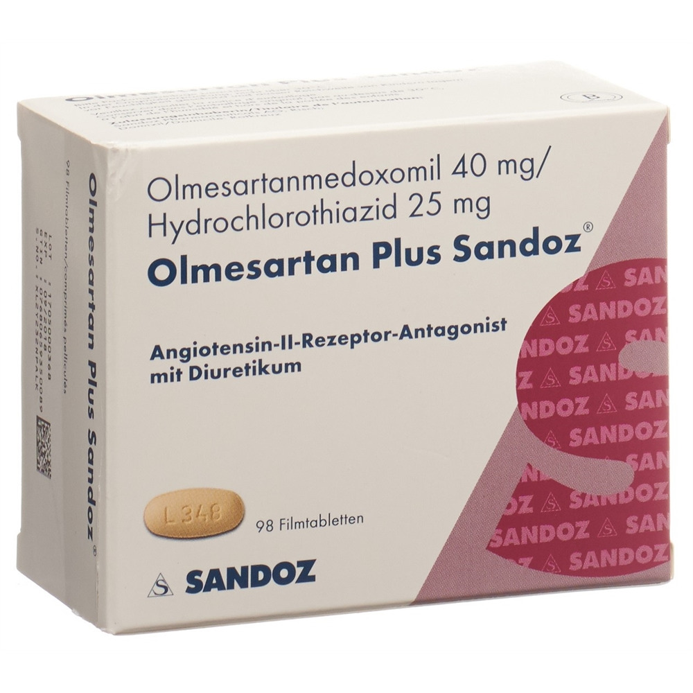 Olmesartan Plus Sandoz 20 mg/12,5 mg, Filmtabletten