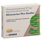 Olmesartan Plus Sandoz 20 mg/25 mg, Filmtabletten
