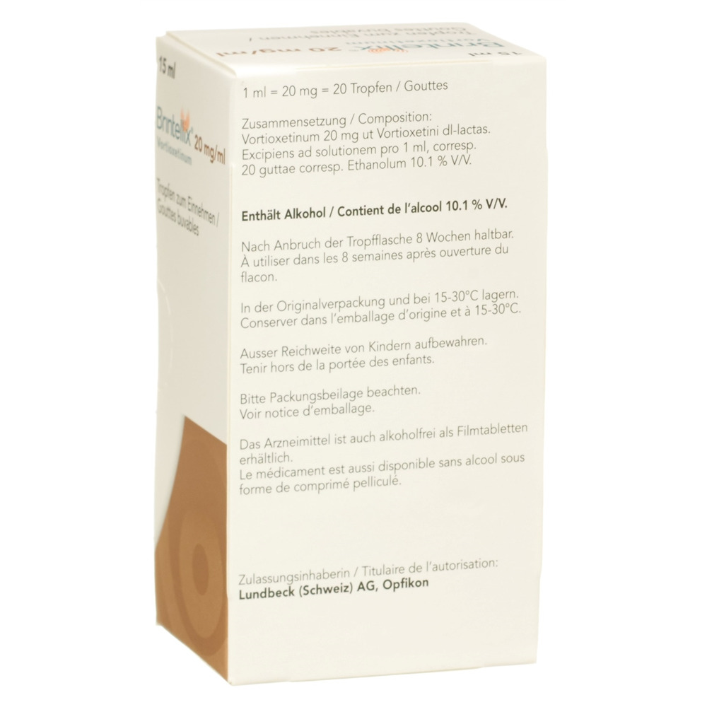 BRINTELLIX gouttes buvables 20 mg/ml flac 15 ml