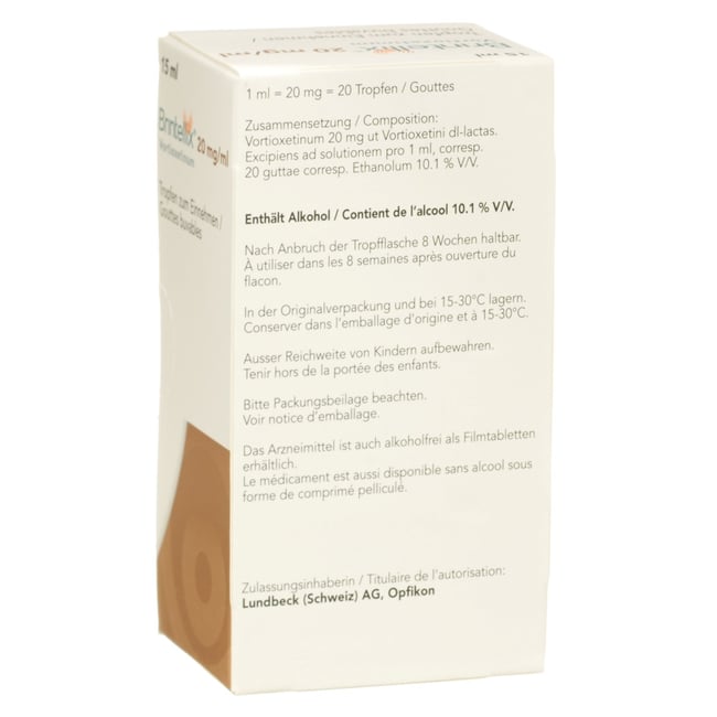 Brintellix 20 mg/ml, Tropfen zum Einnehmen, Lösung