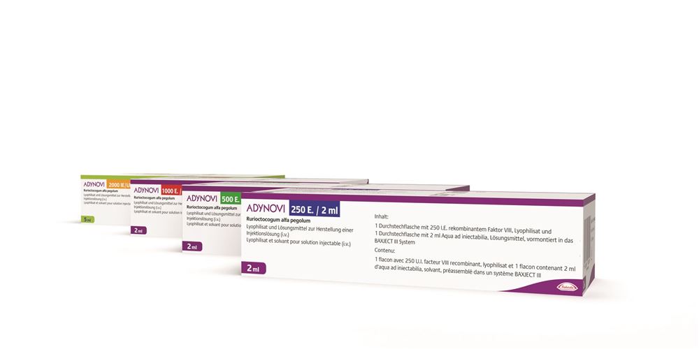 ADYNOVI subst sèche 500 UI/2ml cum solv set