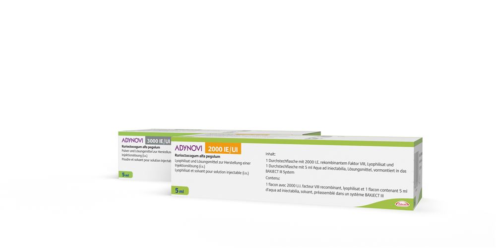 ADYNOVI subst sèche 3000 UI/5ml cum solv set