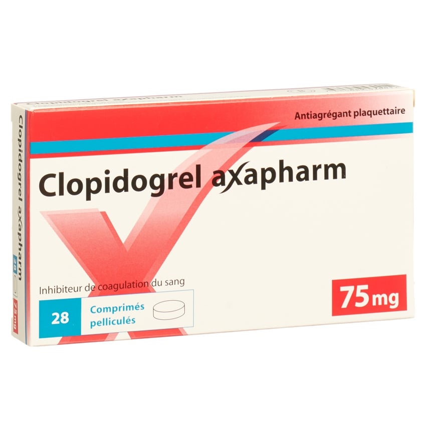 CLOPIDOGREL axapharm cpr pell 75 mg 28 pce