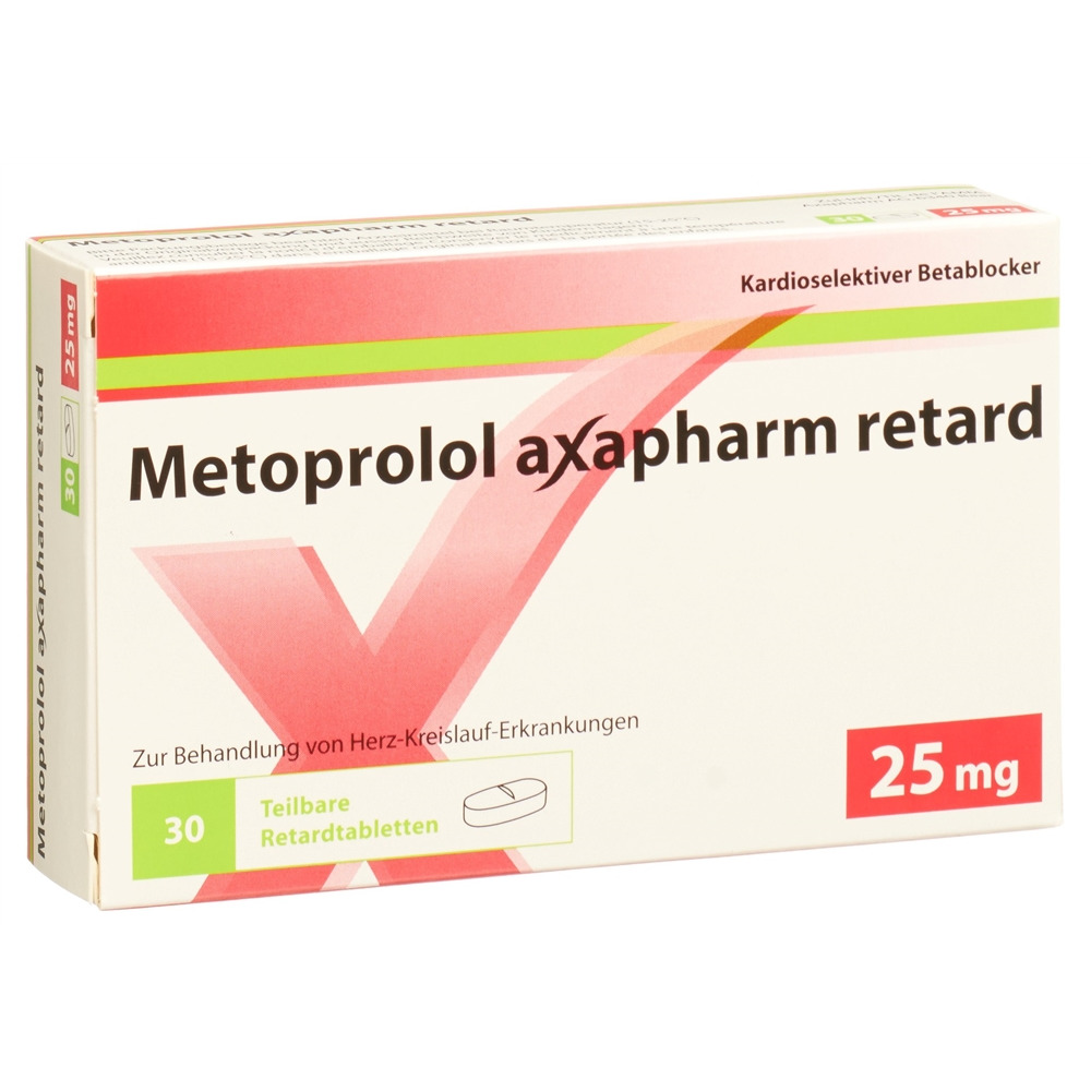 METOPROLOL axapharm cpr ret 25 mg 30 pce