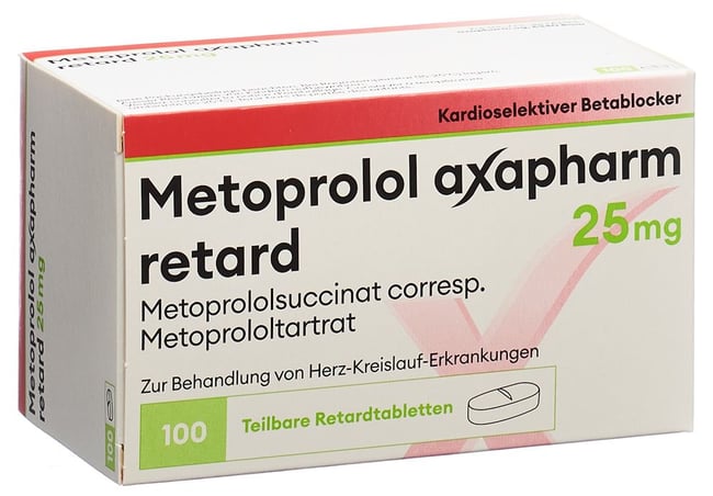 METOPROLOL Axapharm cpr ret 25 mg 100 pce