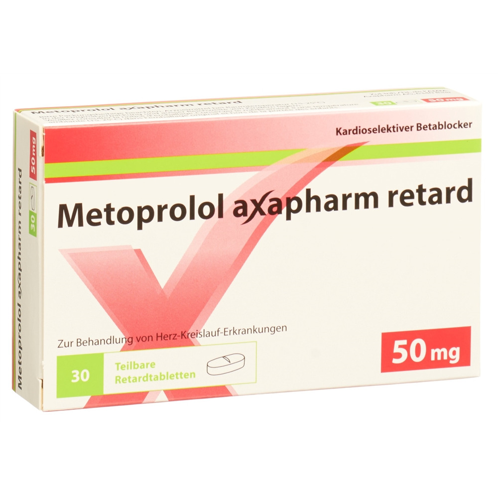 METOPROLOL axapharm cpr ret 50 mg 30 pce