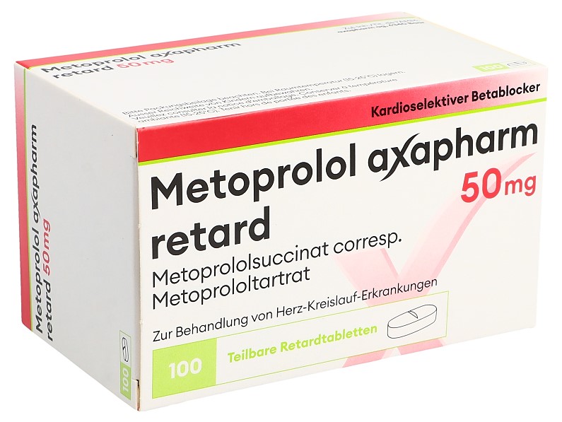 METOPROLOL axapharm cpr ret 50 mg 100 pce