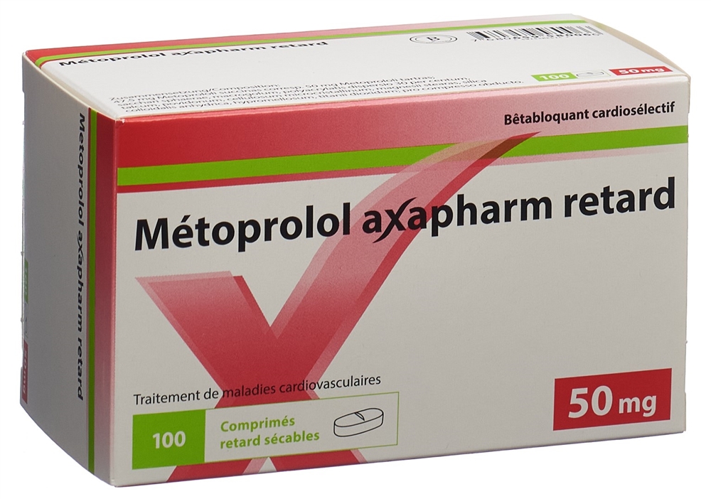METOPROLOL axapharm cpr ret 50 mg 100 pce
