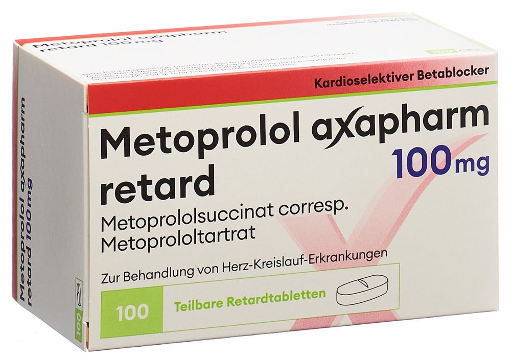 METOPROLOL axapharm cpr ret 100 mg 100 pce