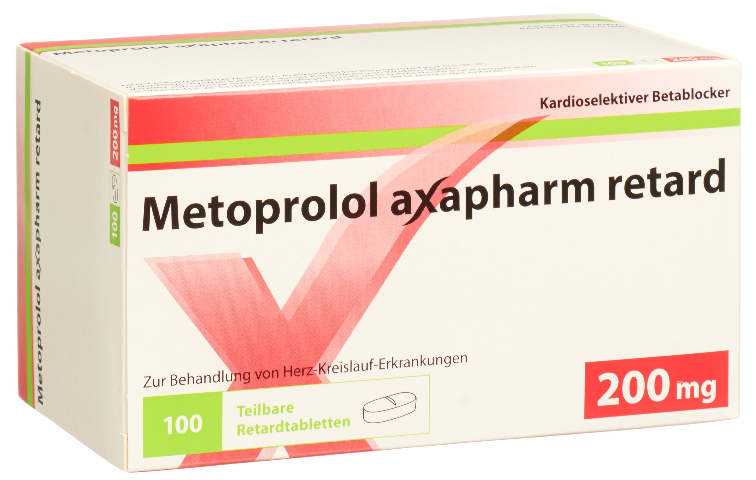METOPROLOL axapharm cpr ret 200 mg 30 pce