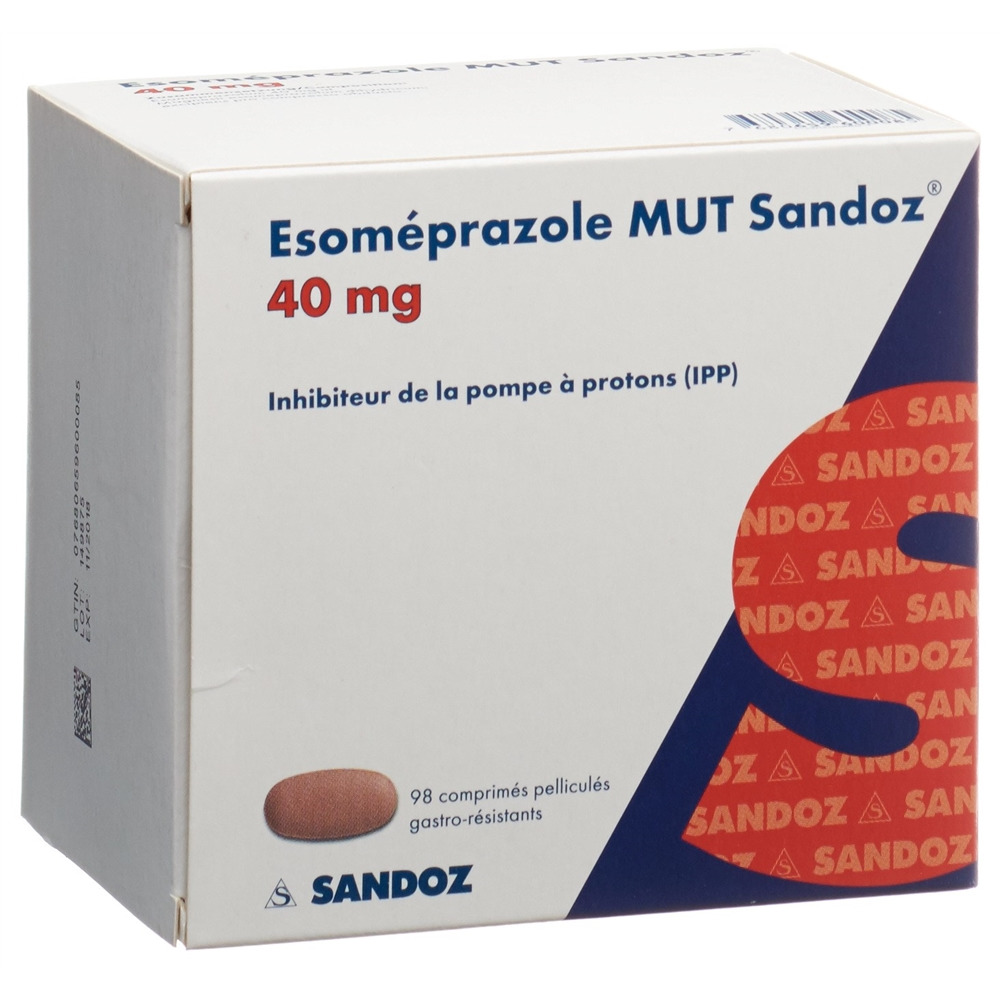 ESOMEPRAZOLE MUT Sandoz cpr pell 40 mg 98 pce