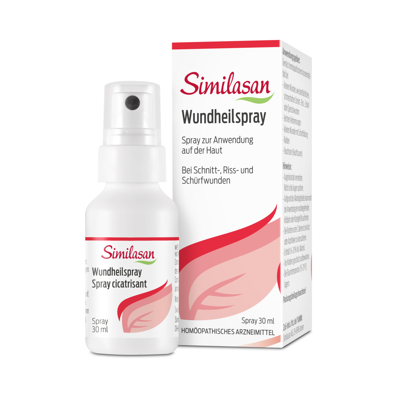 Similasan Wundheilspray, Spray zur Anwendung auf der Haut