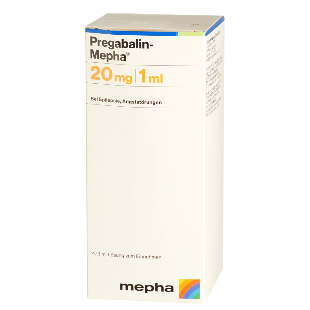 PREGABALIN Mepha sol buvable 20 mg/ml 473 ml