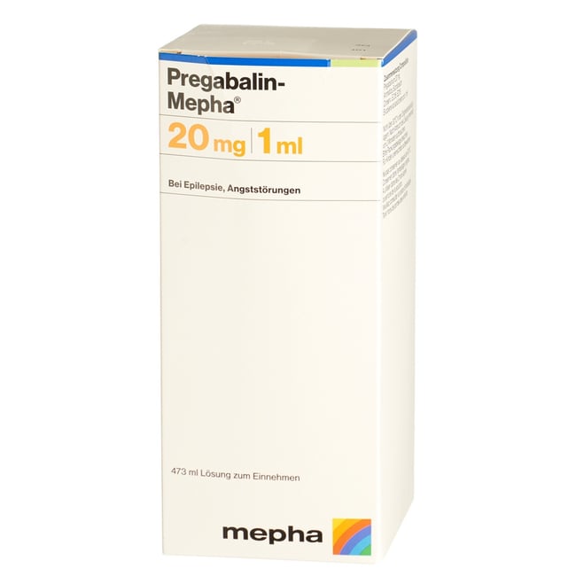 Pregabalin-Mepha 20 mg/mL, Lösung zum Einnehmen