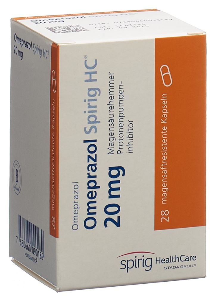 Omeprazol Spirig HC 20 mg, Kapseln