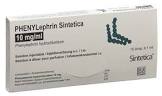 Phenylephrin Sintetica 10 mg/ml, soluzione iniettabile (s.c., i.m.) / concentrato per infusione (i.v.)