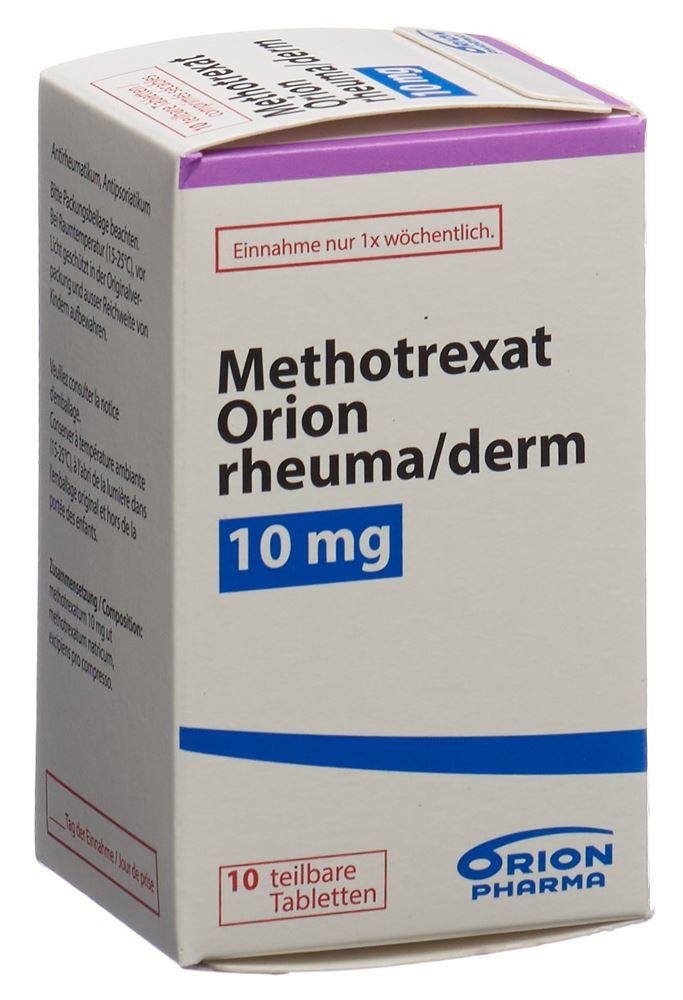 METHOTREXAT Orion rheuma/derm 10 mg bte 10 pce
