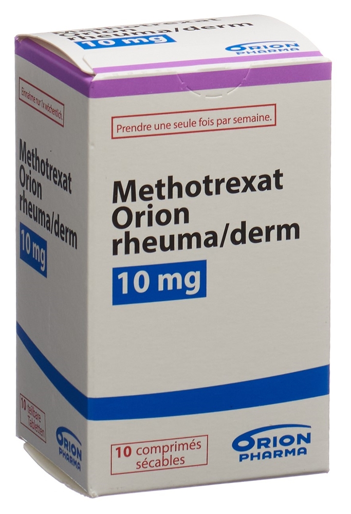 METHOTREXAT Orion rheuma/derm 10 mg bte 10 pce