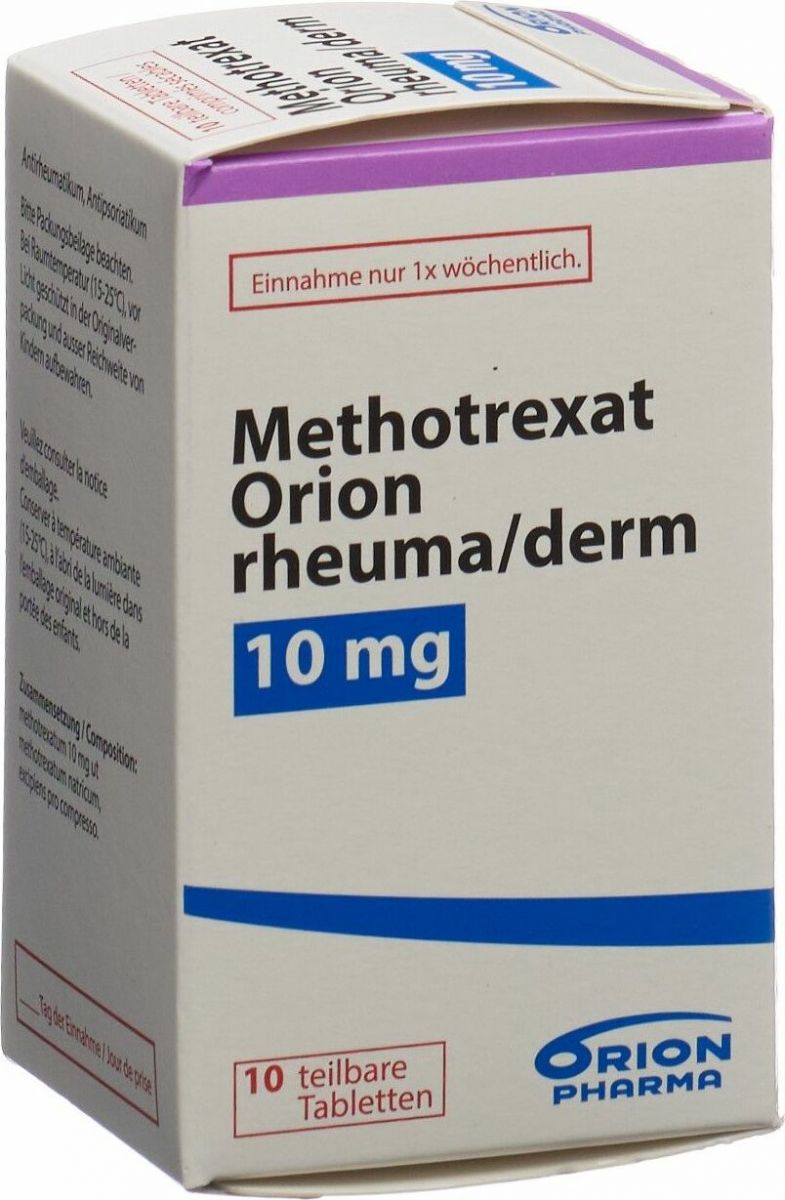 Methotrexat Orion rheuma/derm 10 mg, Tabletten