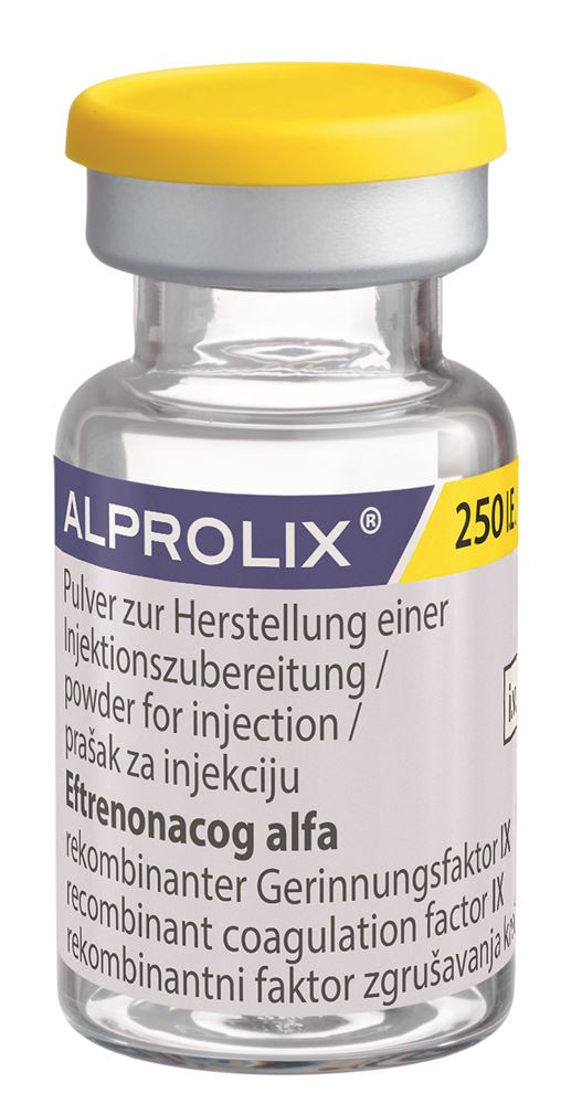 ALPROLIX subst sèche 250 UI cum solv flac
