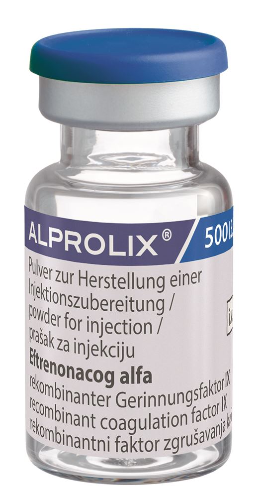 ALPROLIX subst sèche 500 UI cum solv flac