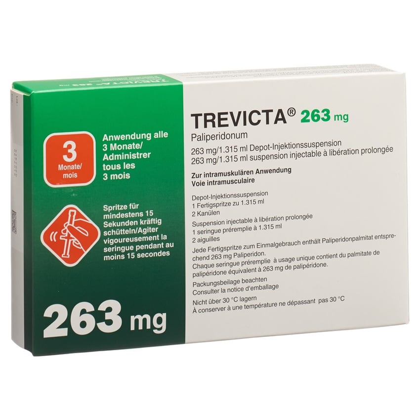 Trevicta 175 mg/0.875 ml, Depot-Injektionssuspension in einer Fertigspritze