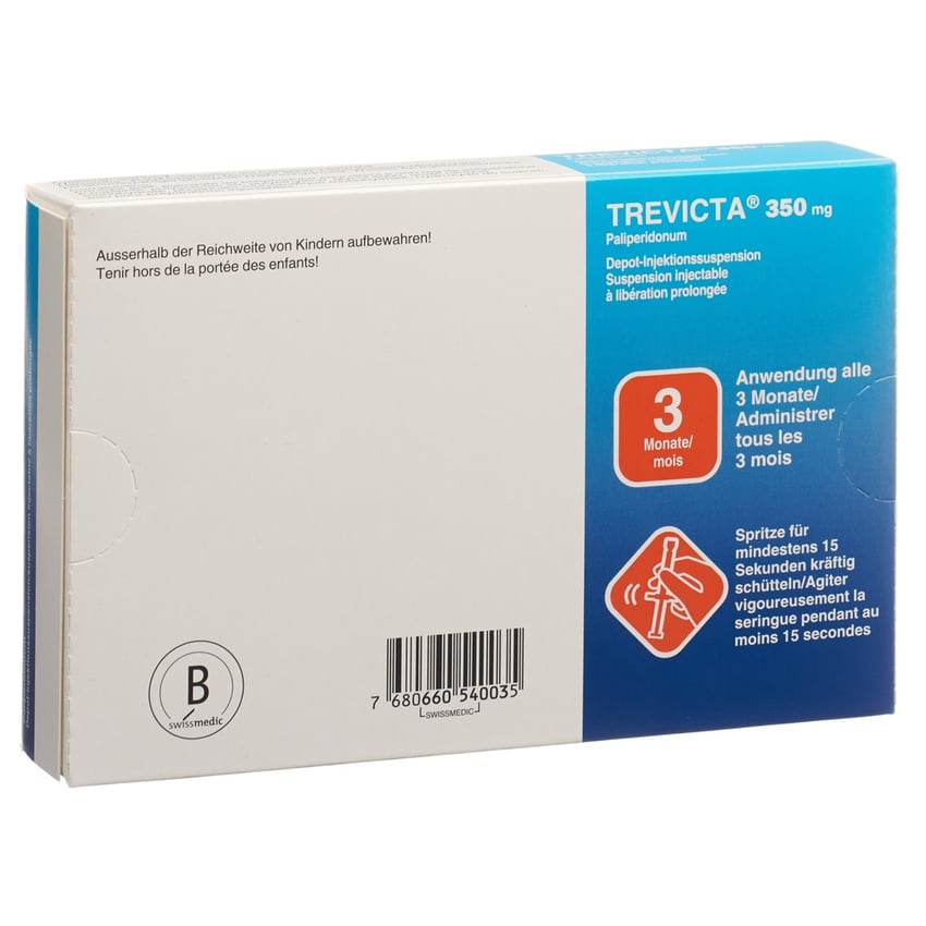 Trevicta 350 mg/1.75 ml, Depot-Injektionssuspension in einer Fertigspritze