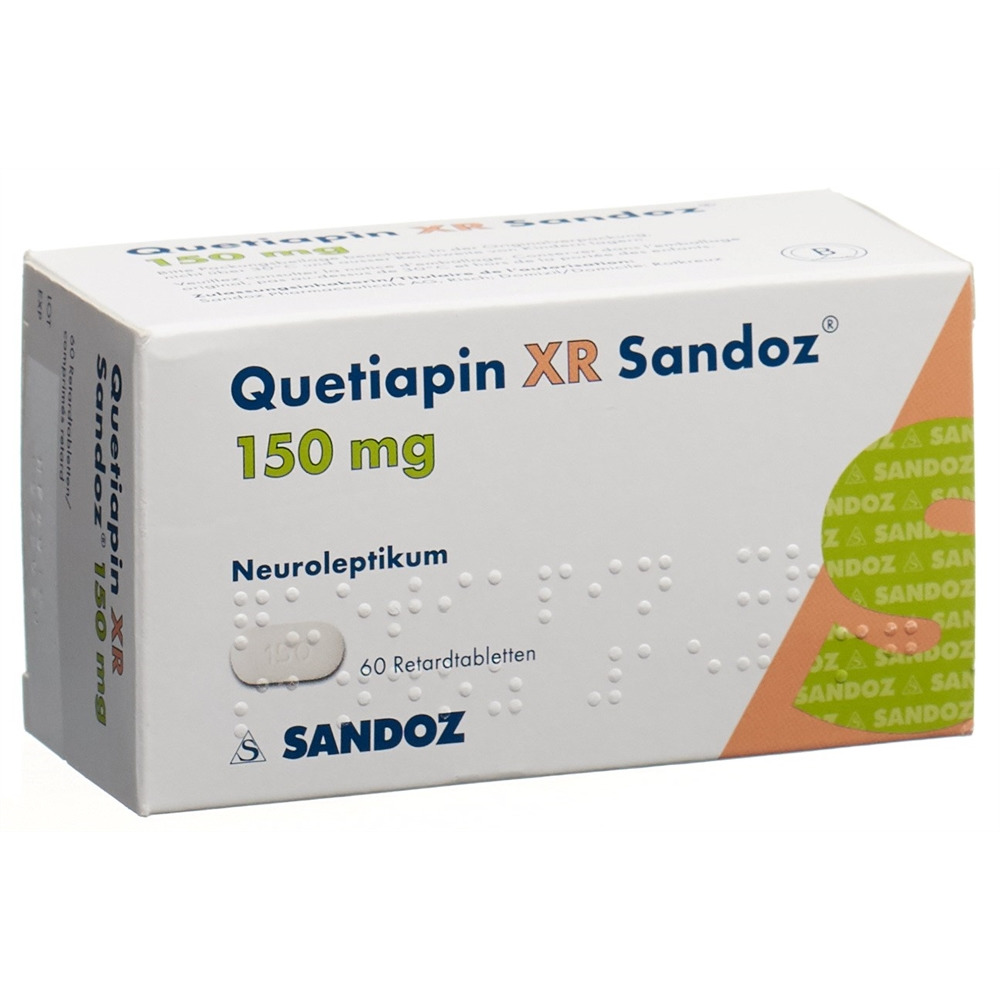 QUETIAPINE XR Sandoz cpr ret 150 mg 60 pce