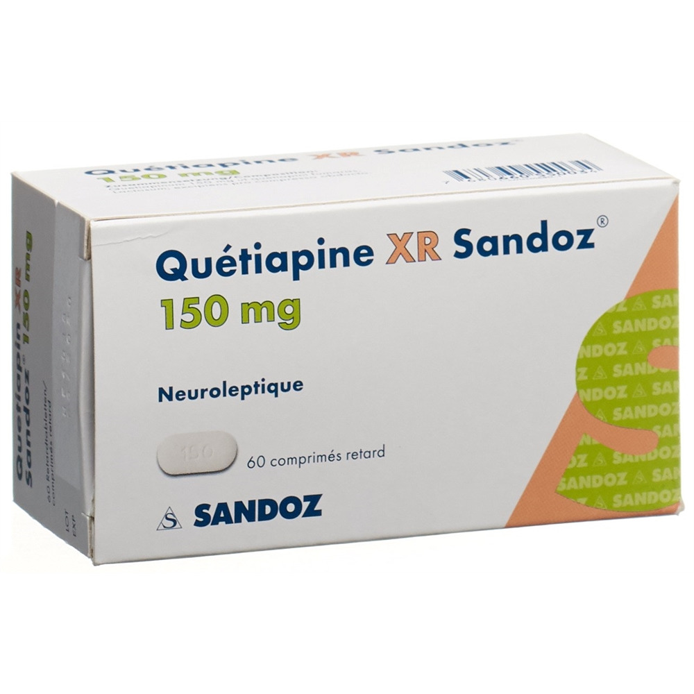 QUETIAPINE XR Sandoz cpr ret 150 mg 60 pce
