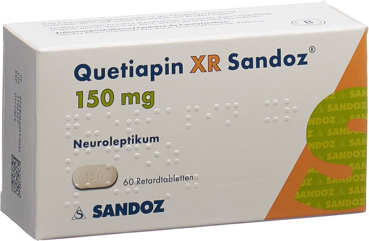 Quetiapin XR Sandoz 150mg, Retardtabletten